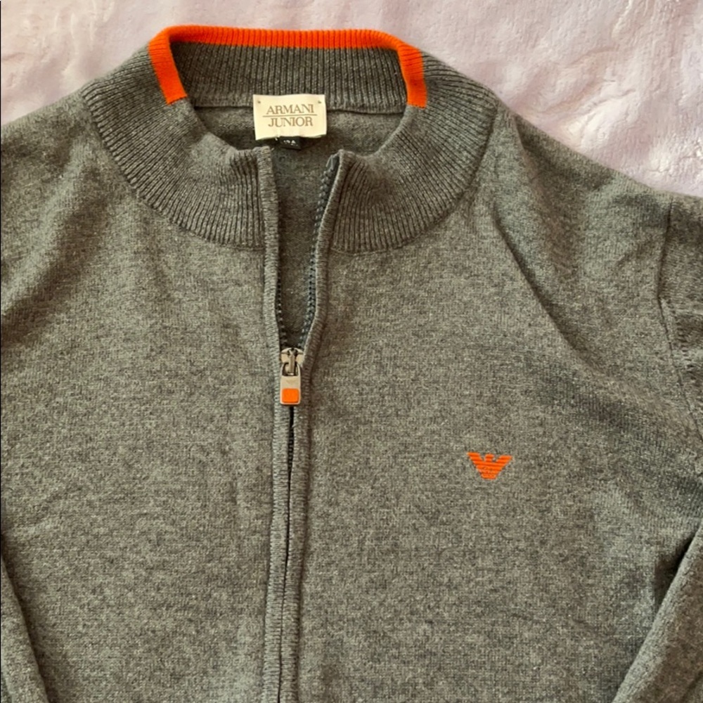 Armani Junior Matching Polo and sweater TWO ITEMS